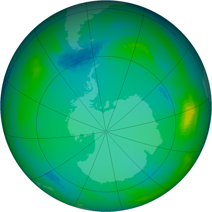 Ozone Map 1991-07-15